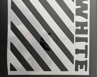 Off white swoosh stencil Clearance