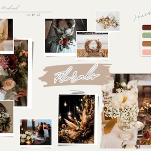 Vision Board Template, Wedding Vision Board Template, Wedding Mood Board, Wedding Mood Board Template, Wedding Planning Template