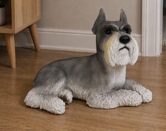 Schnauzer Hollow Urn - Large Display Statue Urn