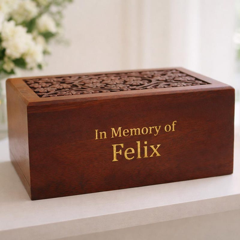 Laser Cremation Box - Etsy