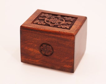Keepsake Floral Rosewood Urn