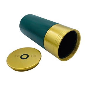 Green Shotgun Shell Pet Cremation Urn - 12 GA