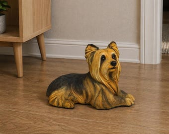 Yorkshire Terrier Hollow Urn - Large Display Statue Urn