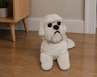 Shih Tzu Hollow Urn - Large Display Statue Urn