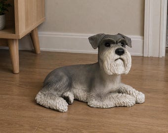 Schnauzer Hollow Urn - Large Display Statue Urn
