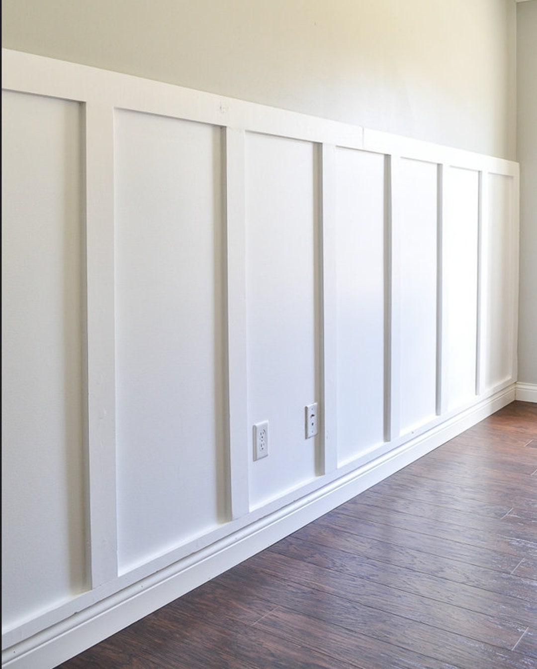 Wall Covering Kit Halfpaneled Wall Panel Wall Paneling Kit Etsy