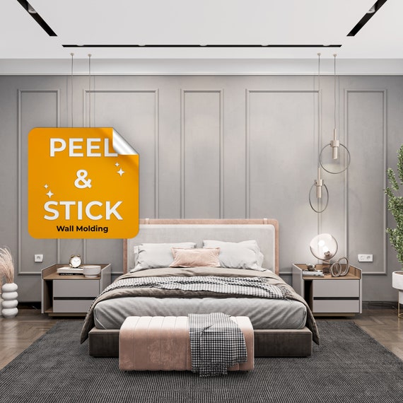 Buy Peel and Stick Wall Molding Package Ready to Assemble Wall Online in  India 