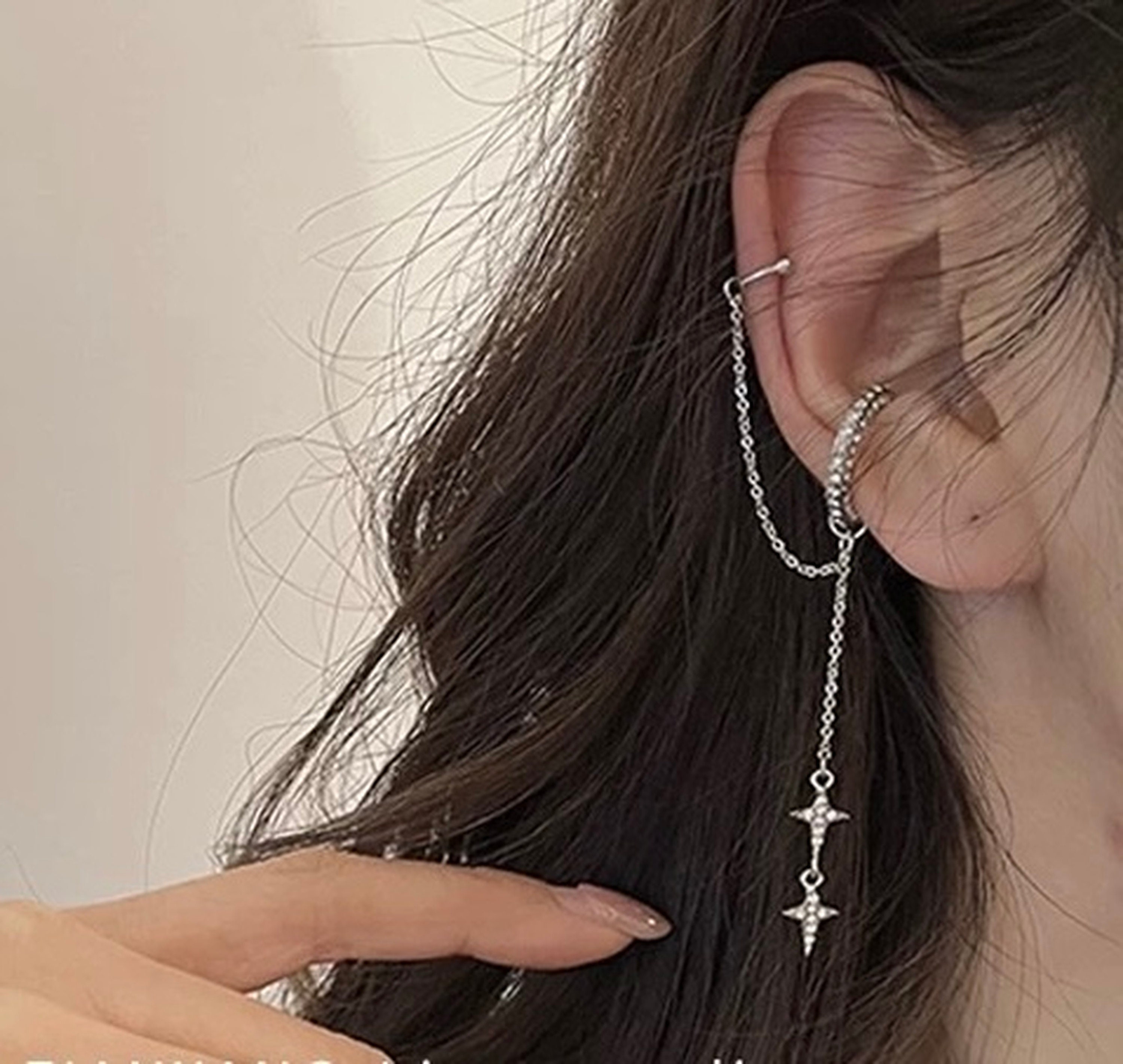 North Star ear cuff no piercing – Online Shop Loveisajewelry