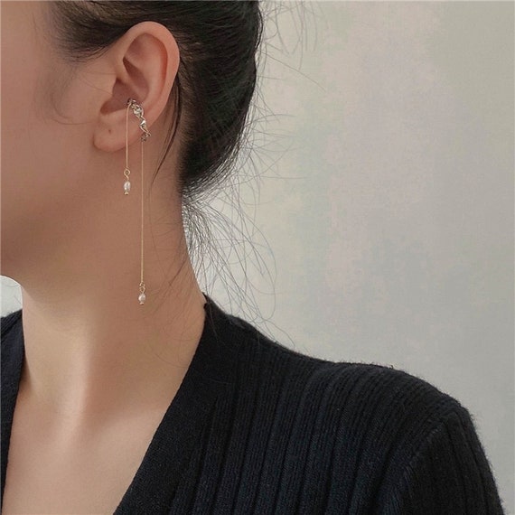  Ear Cuff Earrings for Women Trendy Crystal Non Piercing Clip on  Earrings for Teen Girls Trendy Stuff Gifts: Clothing, Shoes & Jewelry