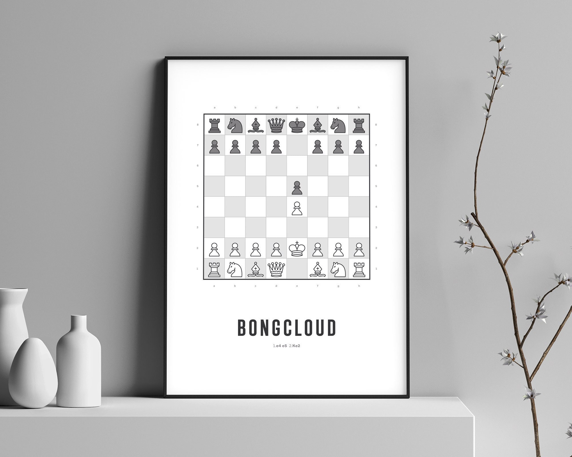 Chess Gift Idea Carlsen Vs Kramnik London 2009 Art Gifts 