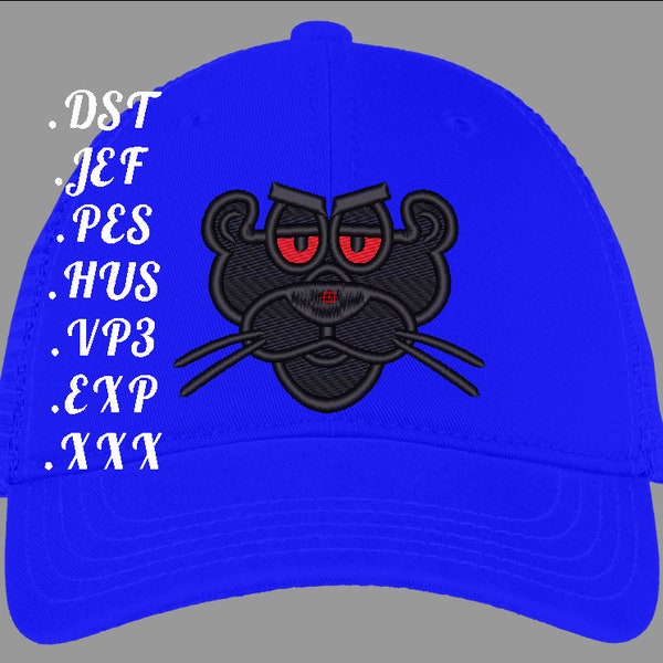 Diseño de bordado para Gorra Pantera negra 3D