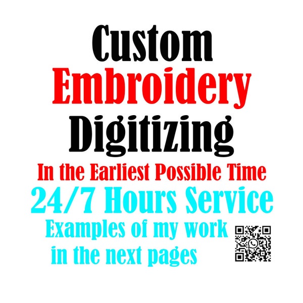 Digitalización de bordados personalizados, Servicio de digitalización de bordados, Bordado de digitalización de imágenes,
