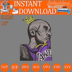 design for embroidery Kobe Bryant sweatshirt.