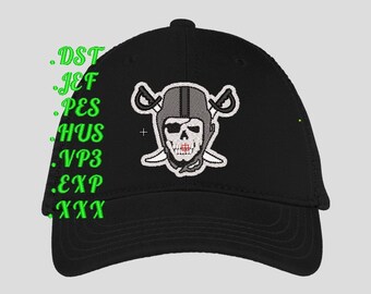 Embroidery design for Skull cap