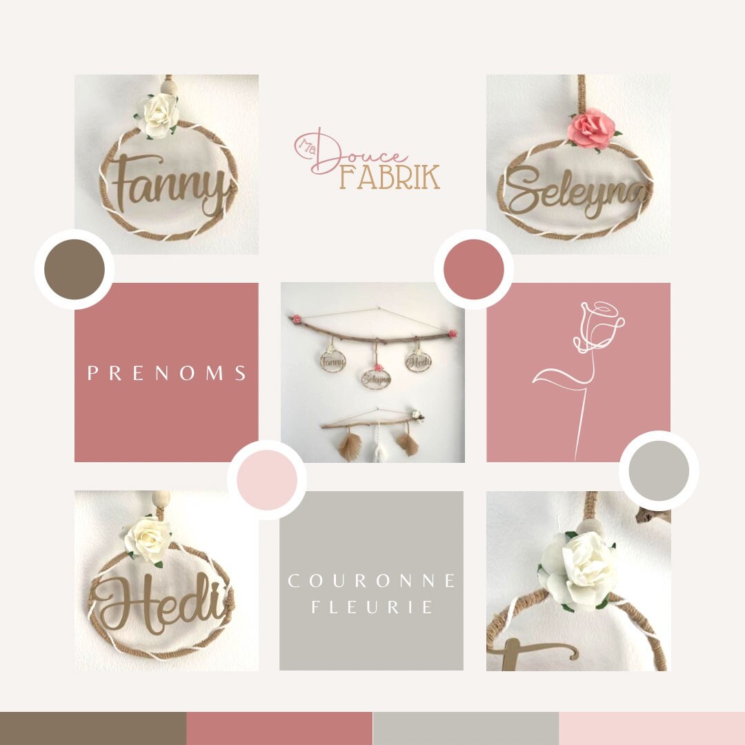 Couronne Fleur Personnalisée