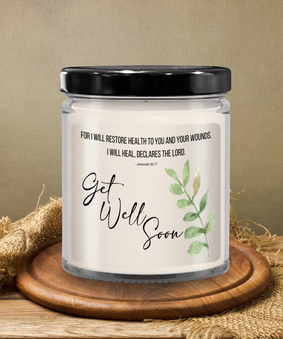 Get Well Soon Candle Candle for Sick Candle for Gifts Etsy