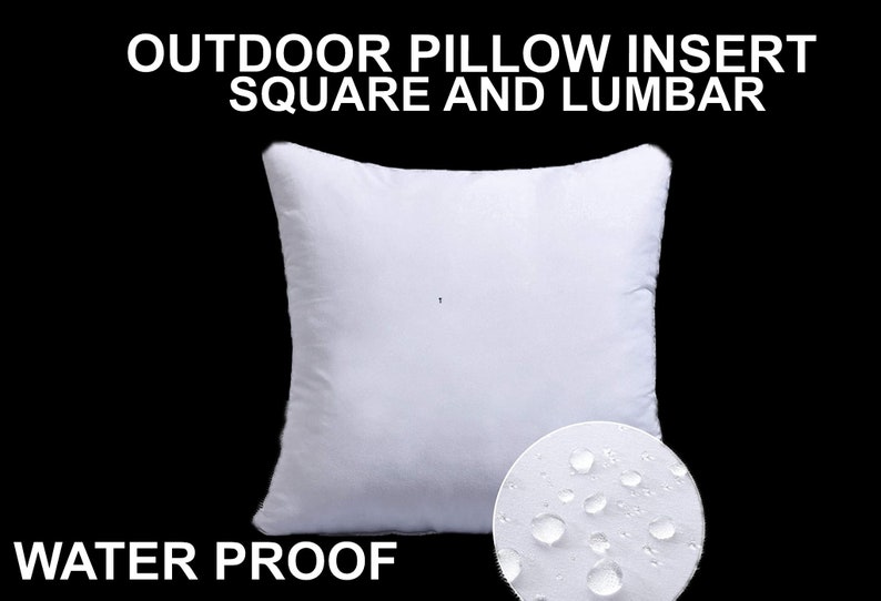 Outdoor Pillow Insert Water Proof Pillow Insert Throw Etsy