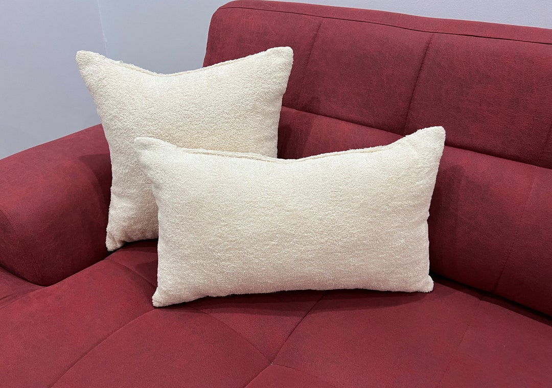 Terry Cloth Pillow, Towel Pillow Cover, Towelling Pillow, Soft Pillow, Custom Made Pillow