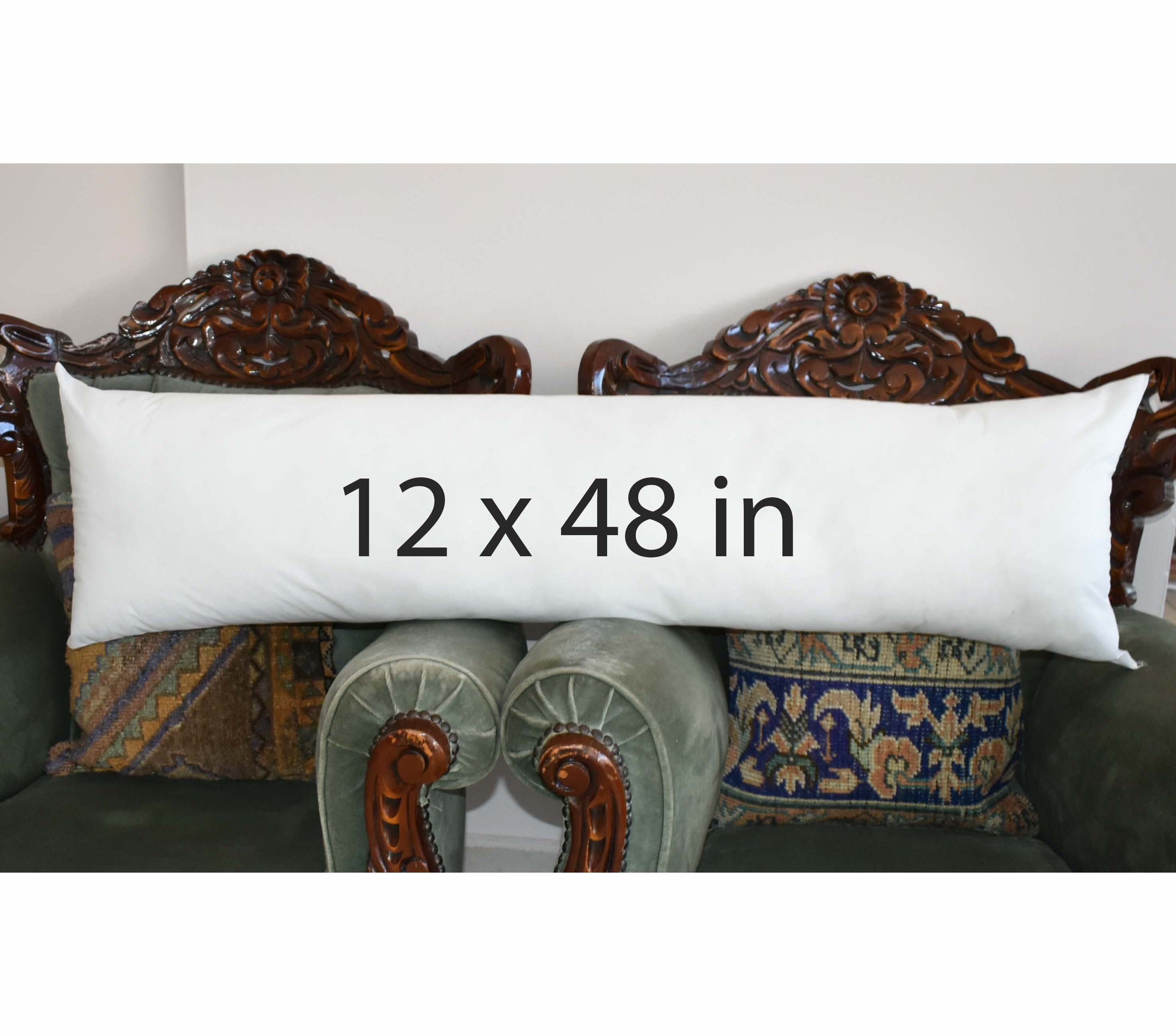 Kilim Pillow Insert 14x42 Lumbar Bolster Cushion Filling Throw