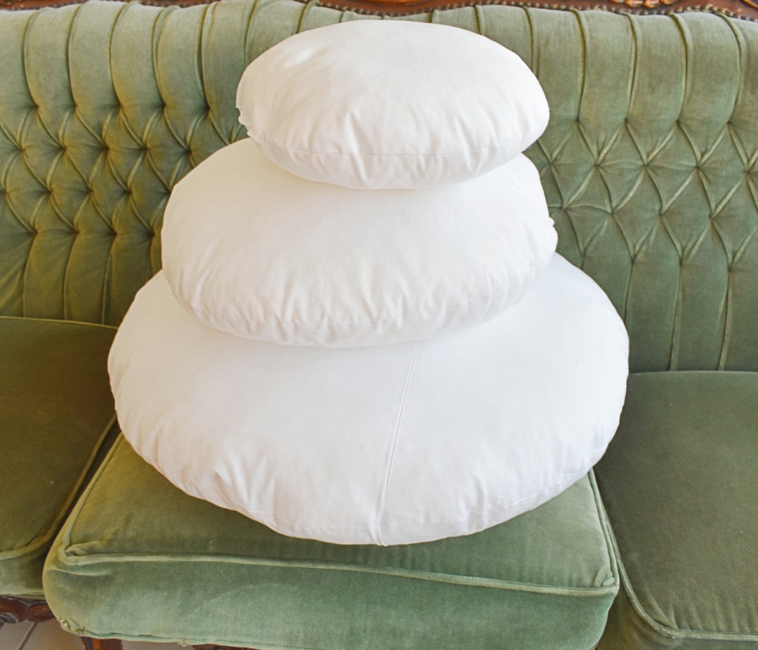 Pillow Insert Round Pillow Insert Pillow Filling Round Etsy