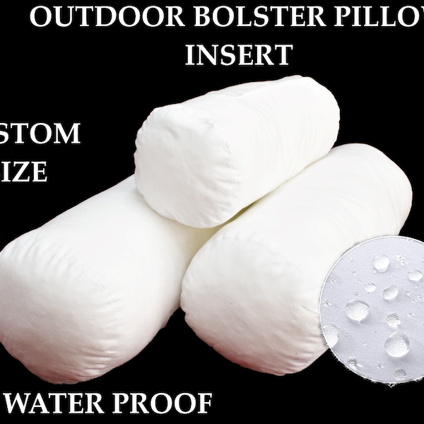Outdoor Bolster Pillow Insert Water Proof  Custom  Made Yoga Neck Roll Insert Throw Cushion Filling Bolster Filling Inner All Size