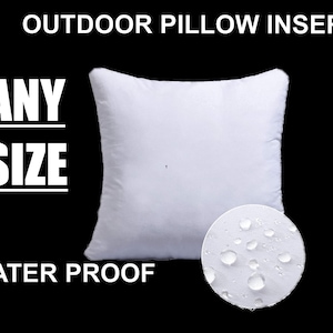 Synthetic OUTDOOR polyester Pillow Insert // Mold and Mildew resistant –  Linen + Cloth