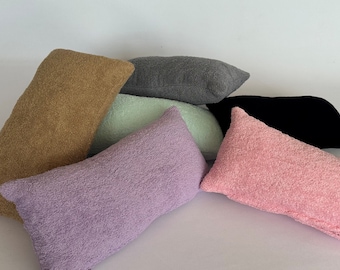 Terry Cloth Pillow, Towel Pillow Cover, Towelling Pillow, Soft Pillow,  Custom Made Pillow, Towelling Lumbar, Colorful Pillow, (only cover)