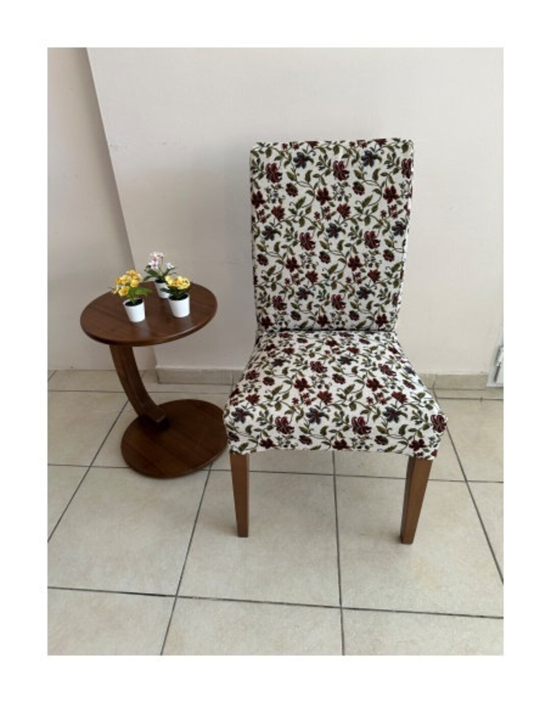 Bergmund Chair Cover, Henriksdal Chair Cover, Floral Chair Cover, Henriksdal Slipcover, Bergmund