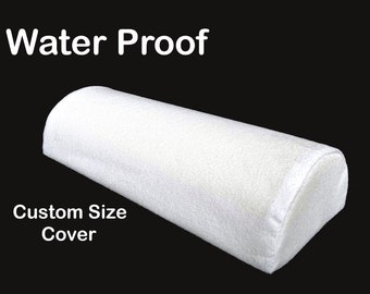Half Moon Pillow Cover Water Proof Cover Leg Knee Support Case  Semi Round Bolster Cover Half Cylinder Pillow Protector Medical Cover