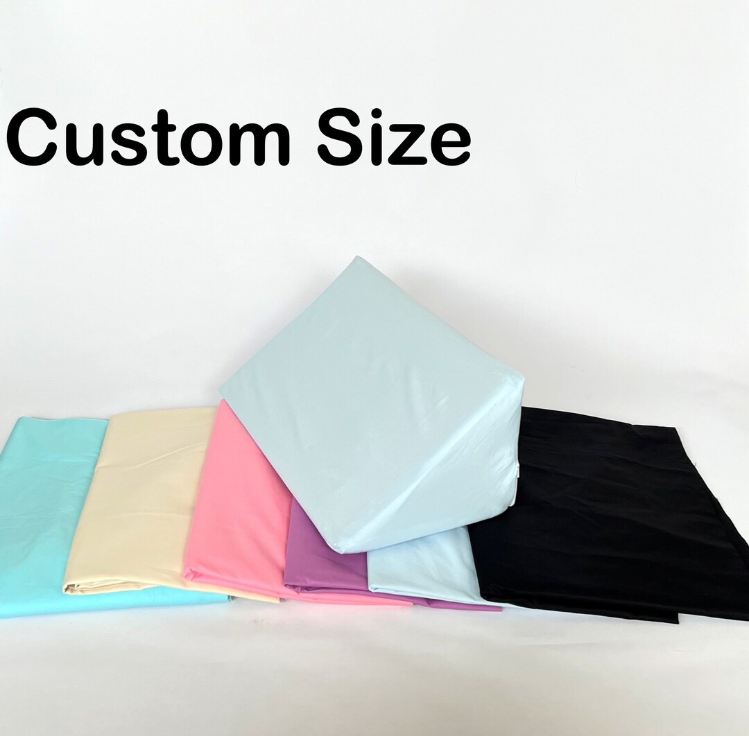 Wedge Pillow Cover, Custom Size Cover, Pure Cotton Cover, Leg Support Case, Side Sleeper Cover