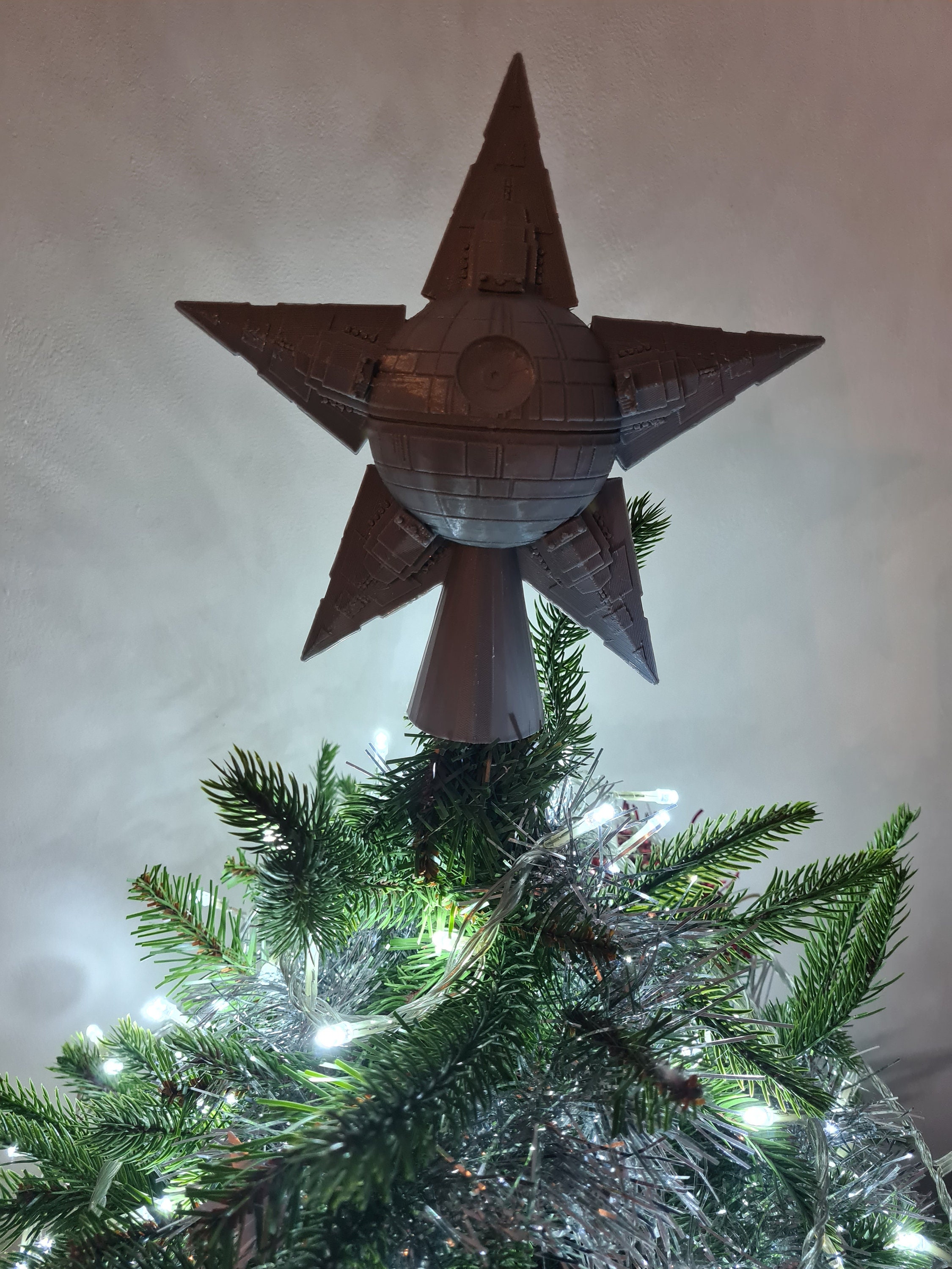 Star Wars Christmas Tree Topper Starwars Millennium Falcon Etsy UK