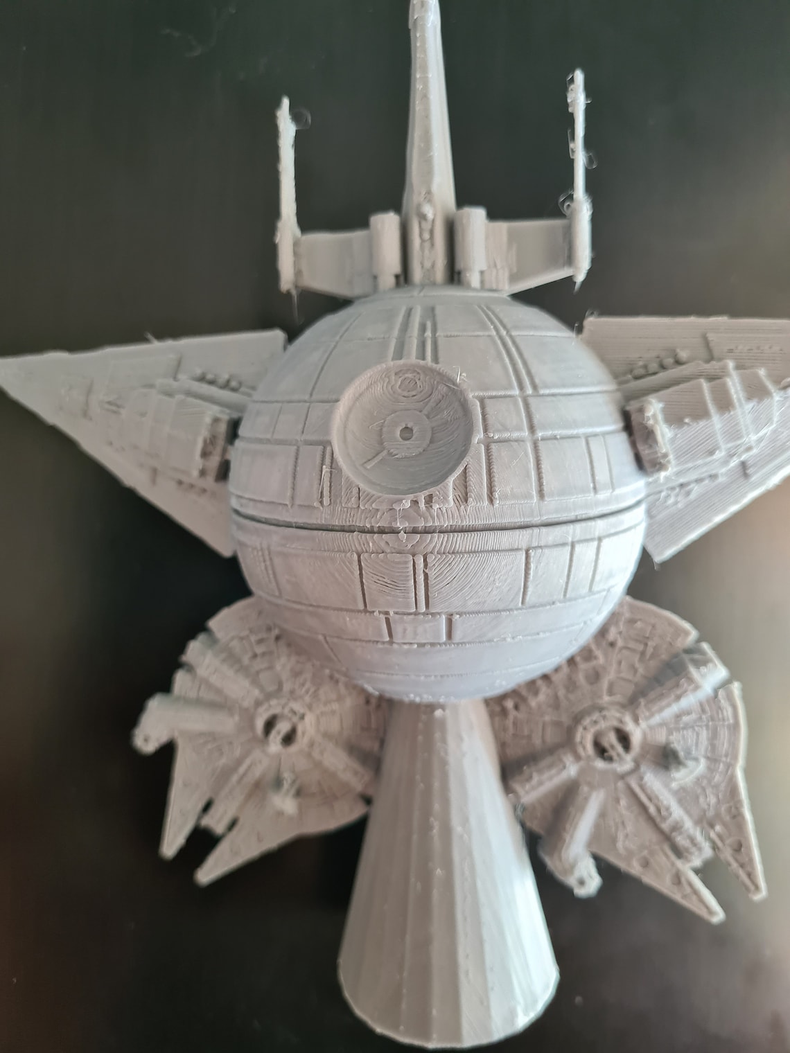 Star Wars Christmas Tree Topper Starwars Millennium Falcon Etsy