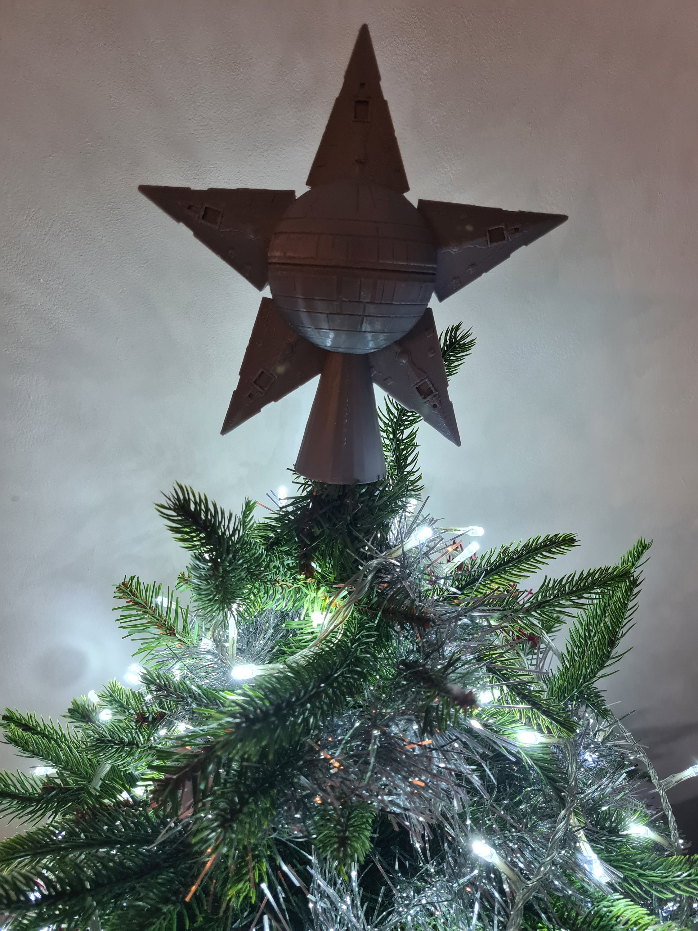 Star Wars Christmas Tree Topper Starwars Millennium Falcon Etsy UK