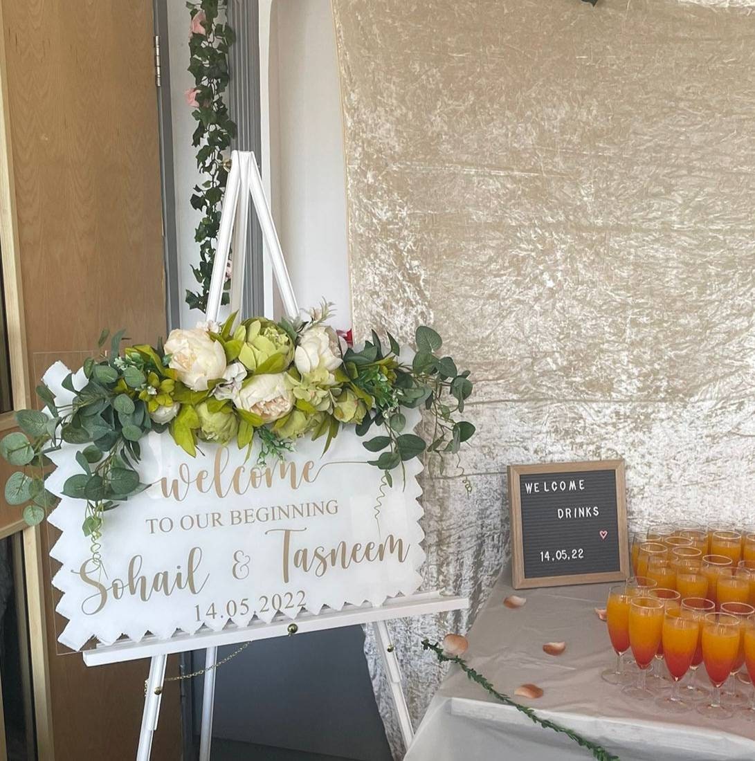 Personalised Wedding Board Nikkah Walima Etsy UK