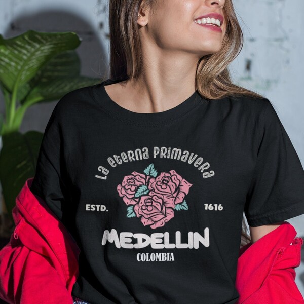 Medellin Colombia Tshirt, 5 colores, Camiseta Medellin Colombia, Paisa, Regalo Colombia