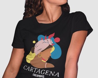 Cartagena Colombia Tshirt, 4 colores, Camiseta Colombia, Cartagena, Regalo Colombia