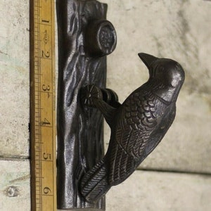 Woodpecker Hummingbird Front Door Knocker Iron