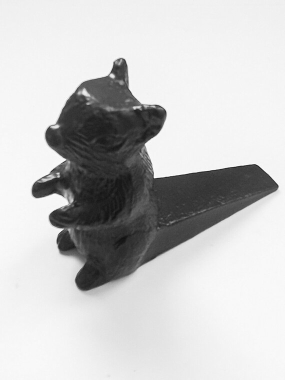 Butée De Porte Décorative En Fonte - Statue D'écureuil, Dimensions 18.5x9.5 Cm | Brun Foncé, Neuf, Objet De Déco