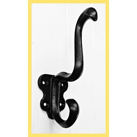 Snake Design Coat Hooks Hangers Backplate Black Iron Wall Door Mountable  Metal Holder