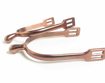 Rose Gold Round End Women's Spurs