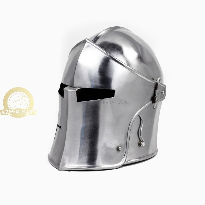 Medieval Knights Barbuta Helmet Templar Crusader Armor Barbute Visor Helmet new 