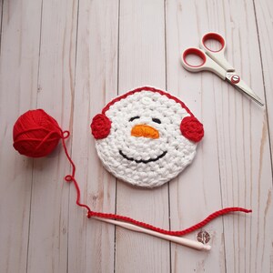 Gehäkelte Schneemann Geldbörse, handgemachte Kartenhalter, Boho Geldbörse, Winter Geldbörse