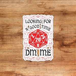 Dnd Stickers, Dnd Sticker, Funny Dnd Sticker, Meme Dnd Sticker, Dungeons & Dragons, Nerdy Laptop Sticker, Water Bottle Sticker, D20 Sticker