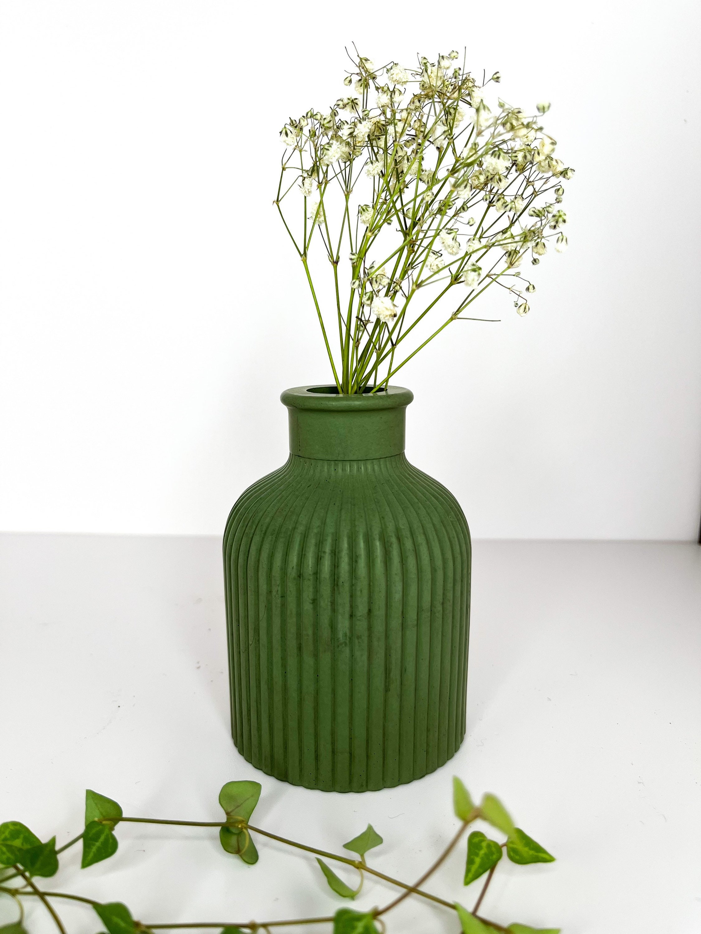 Concrete Bud Vase Dried Flower Vase Decorative Vase Small Flower Vase
