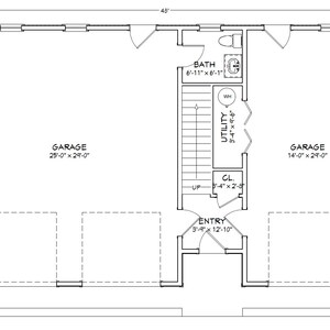 The Amber Apartment Floor Plan, 1 Bed, 1 Bath, Garage With Apartment ...