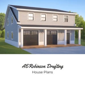 The Olive Apartment Floor Plan, 2 bed, 1 bath, garage with apartment above.  1,100 sq ft.