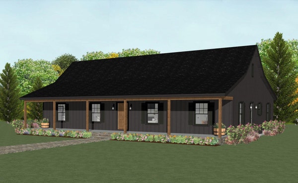 3 Bedroom 2 Bath House Plan Floor Plan With 2 Car Garage. Great Layout ...