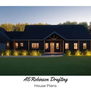 The Timberview Floor Plan, 3 bed 2 bath, single story ranch house.  1,800sq ft.