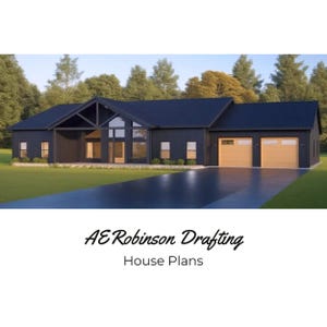 The Rockwood: Grundriss eines 3-Bett-Ranchhaus mit Garage (Digitaler Download)