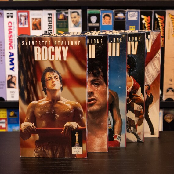 Rocky VHS Box Set Rocky VHS Tapes Rocky 5 Tape Box Set Etsy Canada